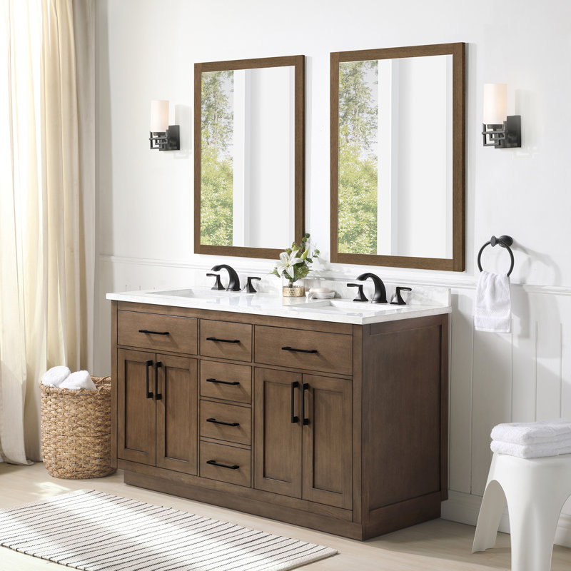 Ove Decors Athea 60" Double Bathroom Vanity Set